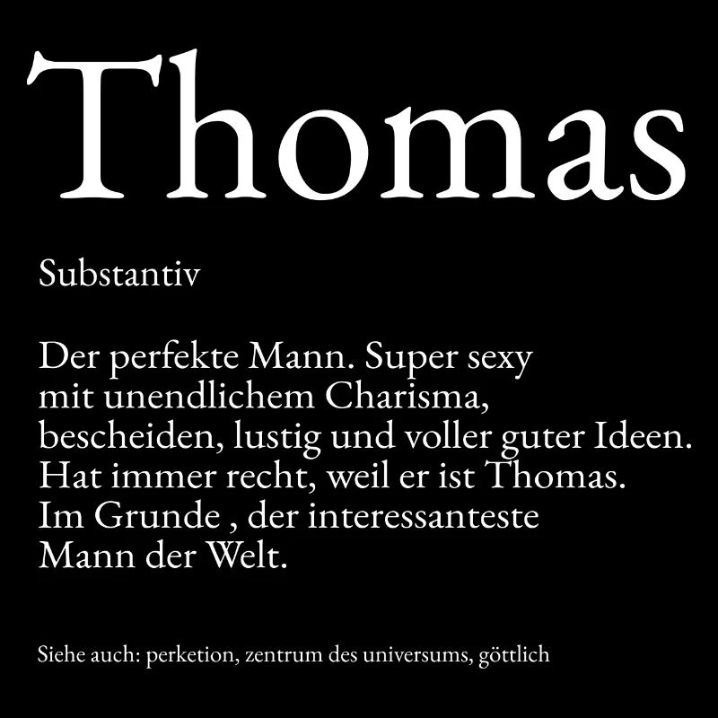 Thomas Wörterbuch Erklärung Vorname Thomas