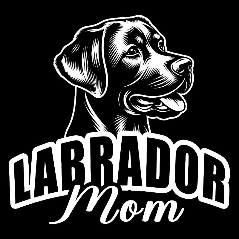 "Labrador Mom" with dog head