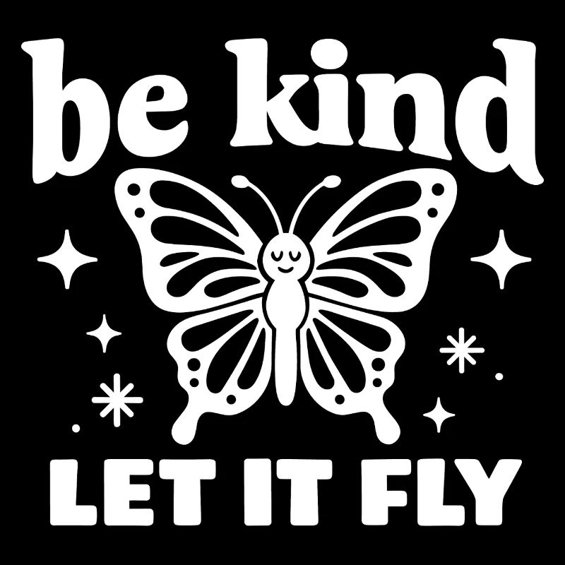 Be Kind Schmetterling Design