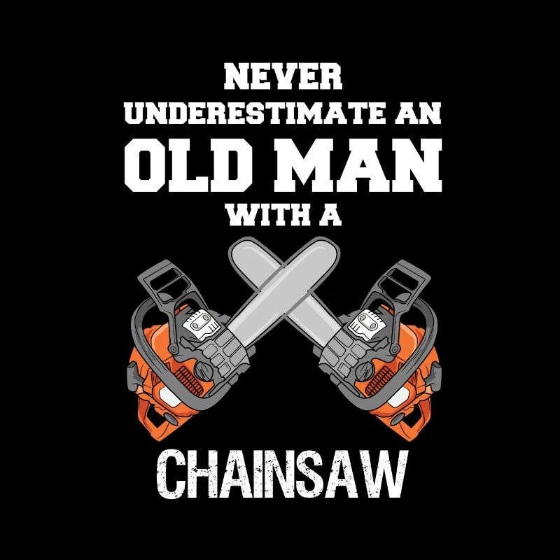 Don't underestimate old man with a chainsaw