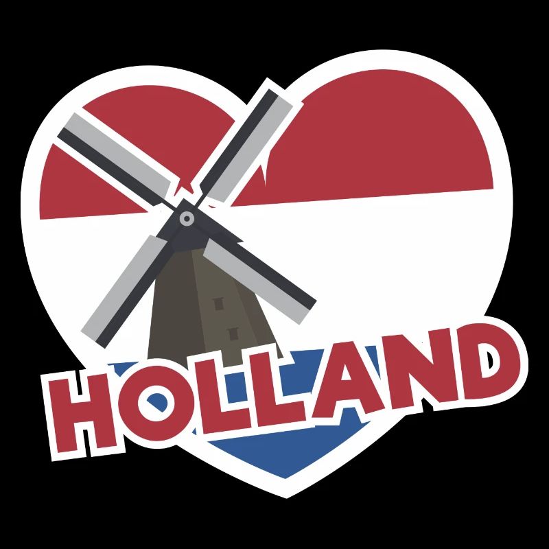 Graphique du drapeau de la Hollande