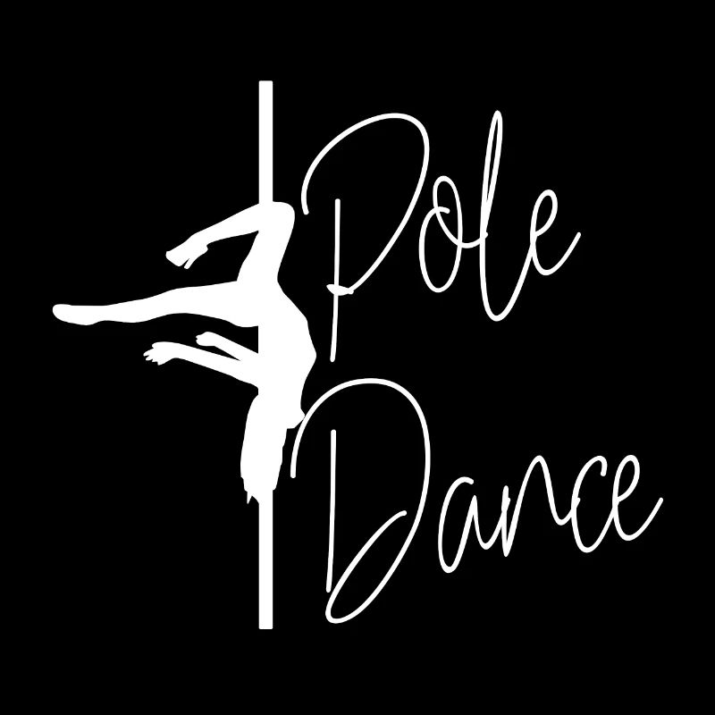 Pole Dance Tänzerin an der Pole Stange