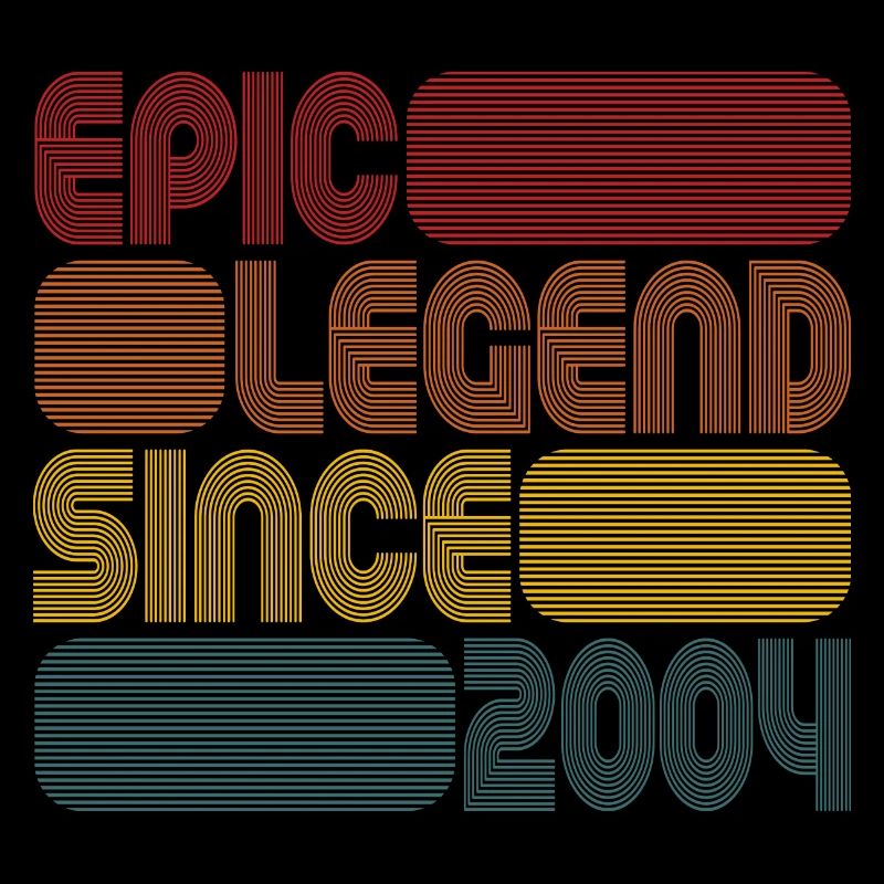 Epic Legend Since 2004 Geschenk Zum 17. Geburtstag