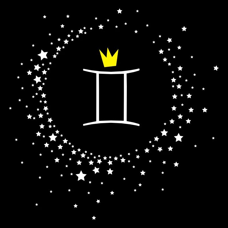 Sternzeichen Zwilling mit Krone