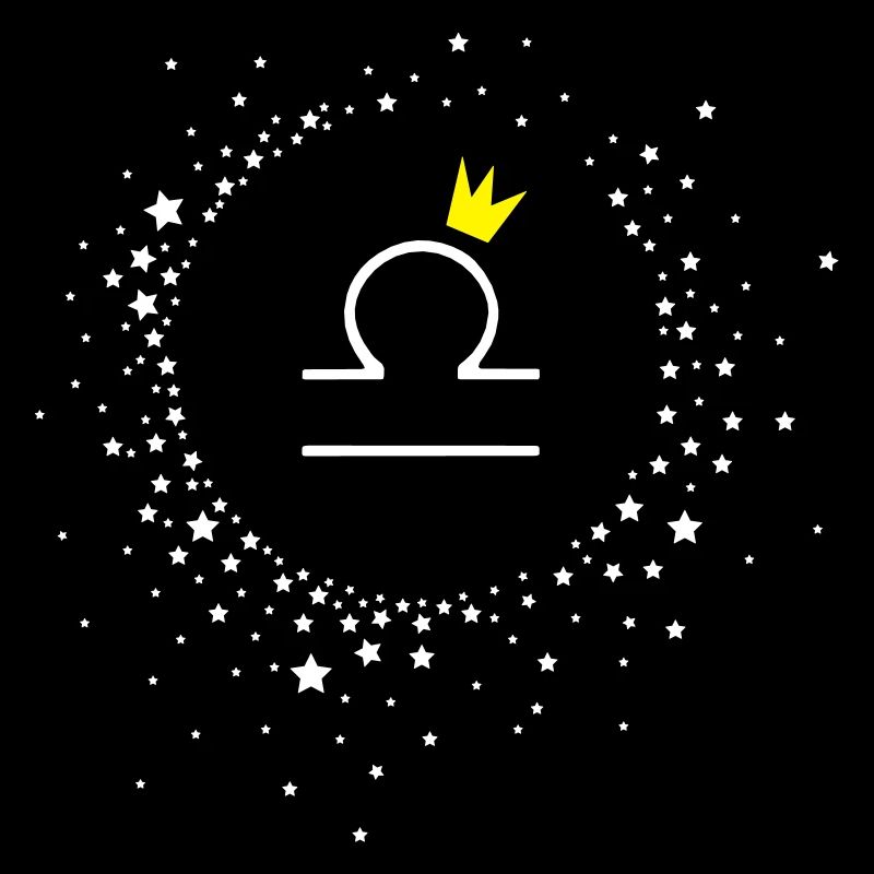Zodiac Libra with Crown