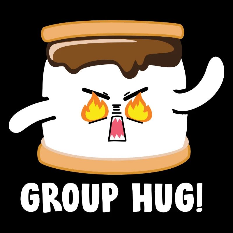 Group Hug Marshmallow Bonfire Camping