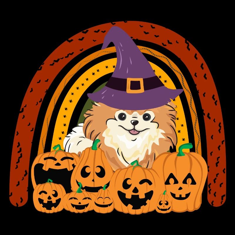 Cute Dwarf Spitz Halloween Costume Dog