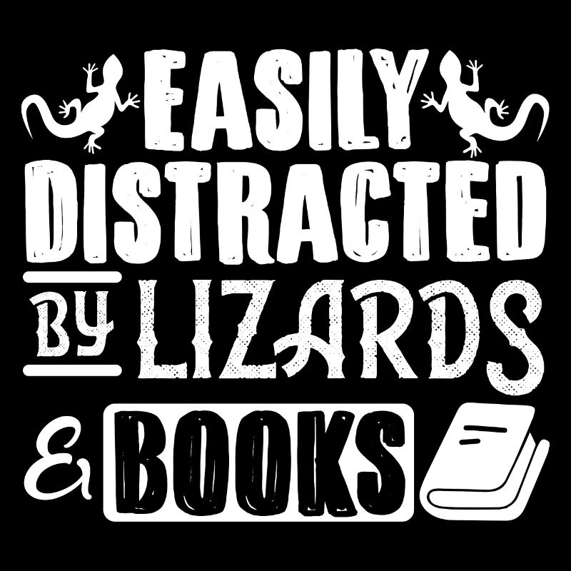 Eidechsenbuch Reptil leicht abgelenkt durch Eidech