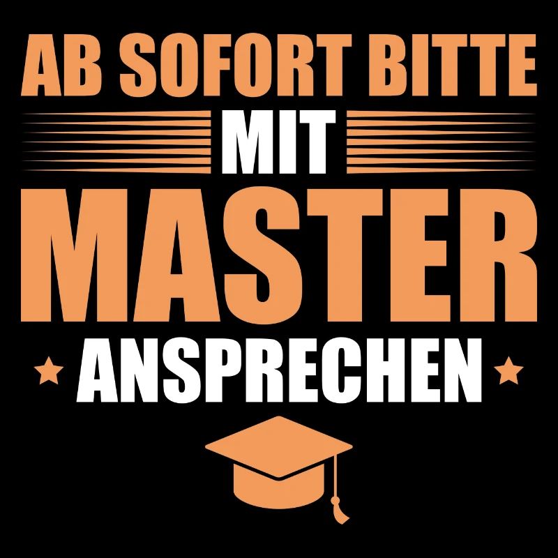 Masterprüfung bestanden Abschluss Master Geschenk