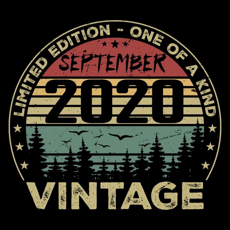 Septembre 2020 Vintage Cadeau D'anniversaire 2020
