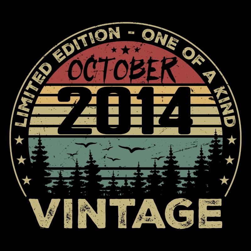 Vintage Anniversary Made in October 2014