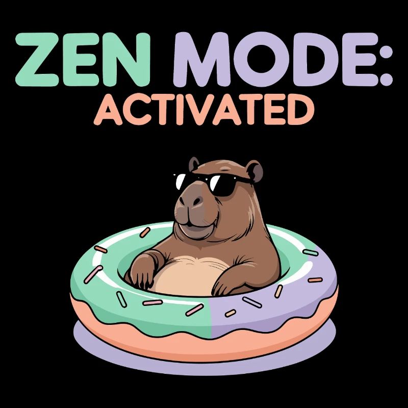 Mode Zen activé - Capybara détendu