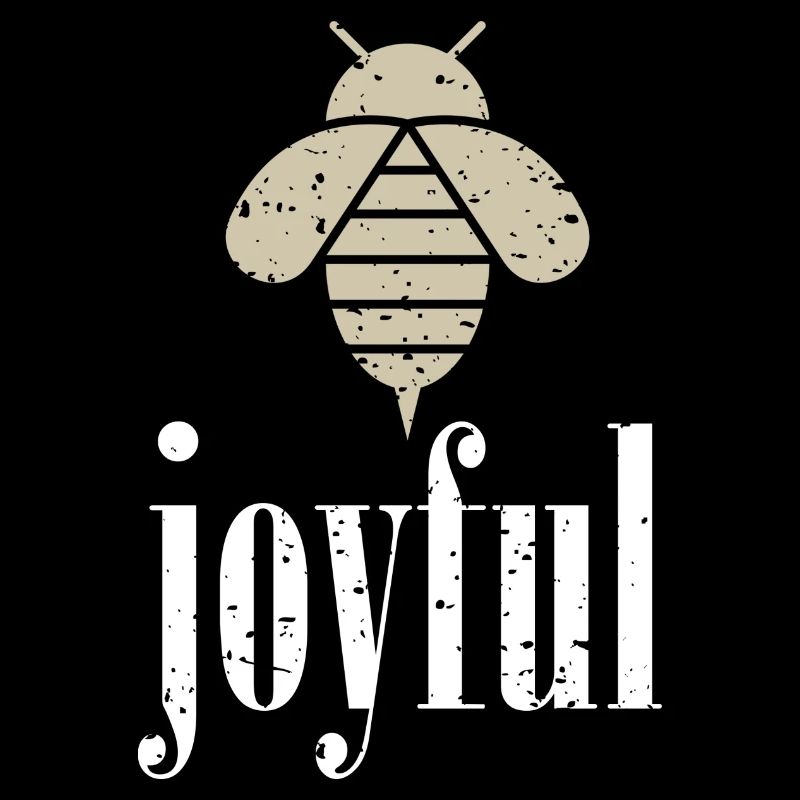 Beige Bee Joyful Biene Be Joyful