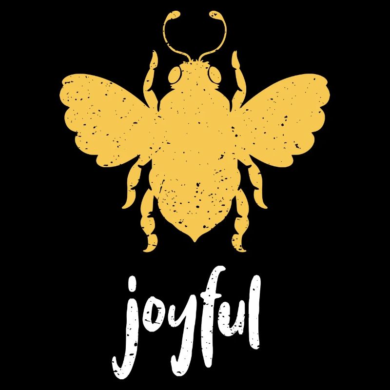 Gelb Bee Joyful Biene Be Joyful