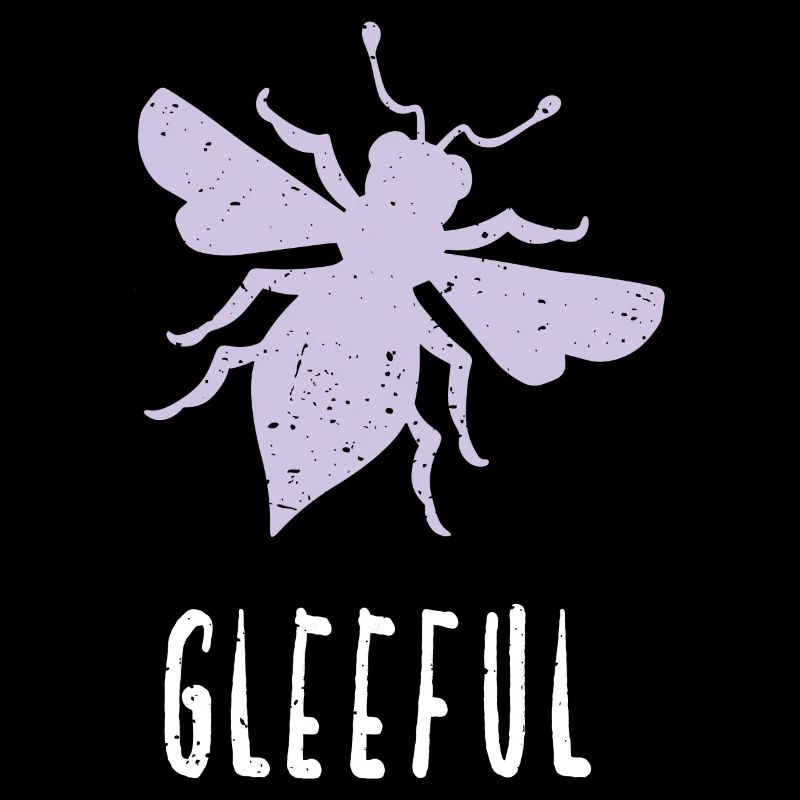Abeille pastel violette Abeille joyeuse Soyez joyeuse