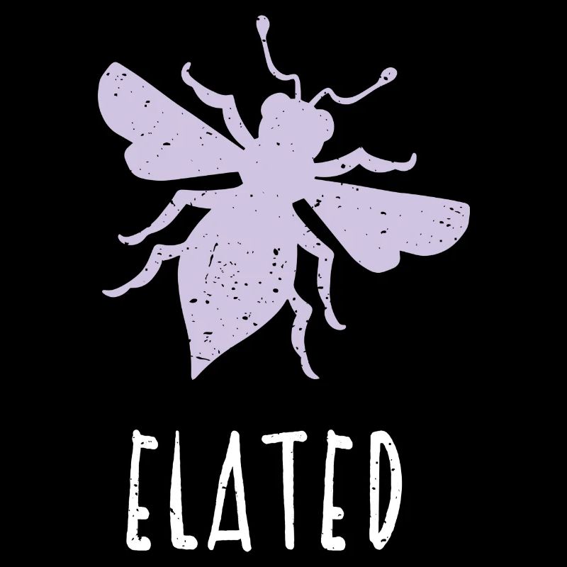 Purple Pastel Bee Elated Bee Be Elated