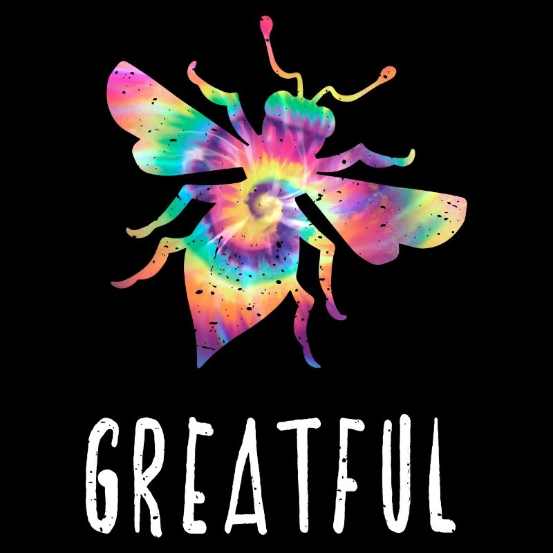 Tie Dye Bee Greatful Biene Be Greatful