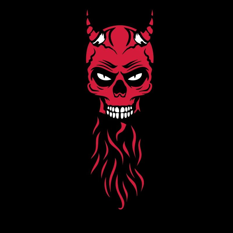 dead head hipster devil bearded beard fantasy luc