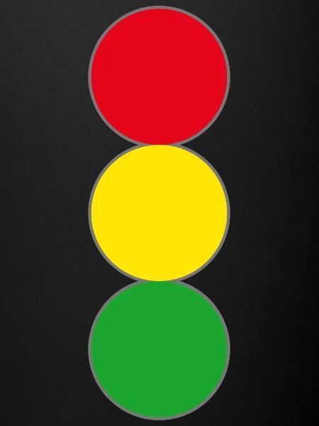 Feu rouge jaune vert