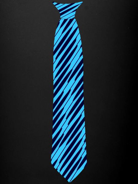 motif cravate oblique bleu