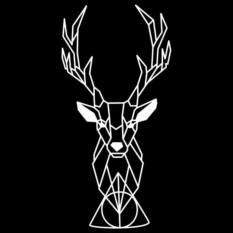 Deer Geometric Forest