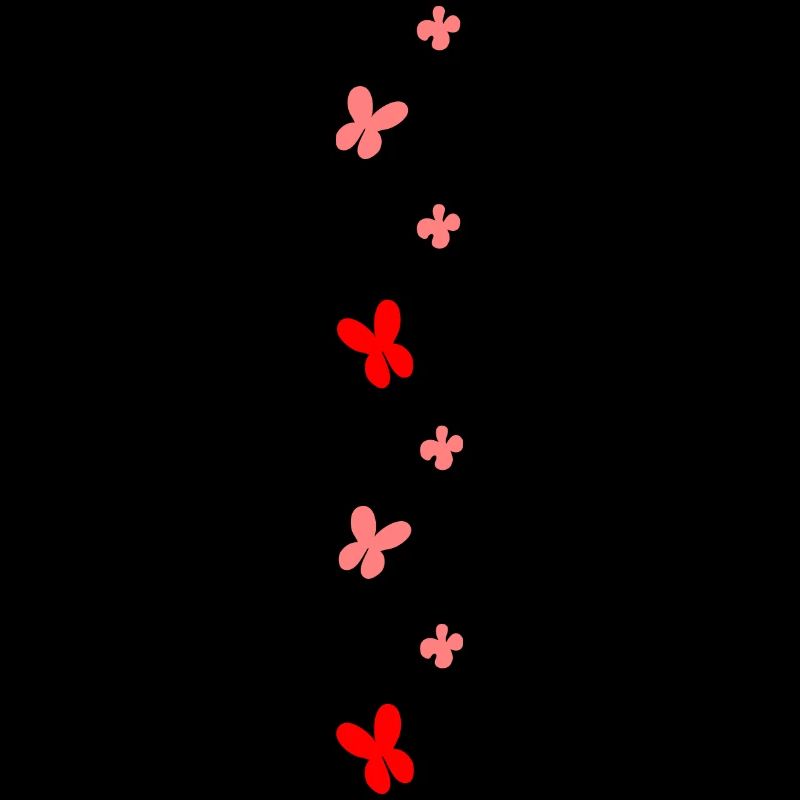 papillons et fleurs