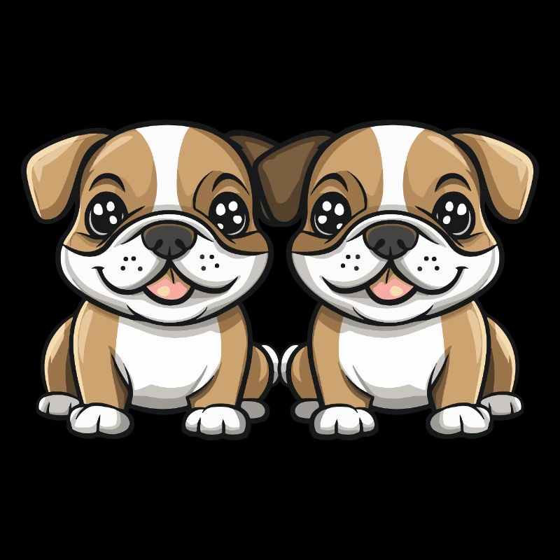 Bulldog Dog Comic