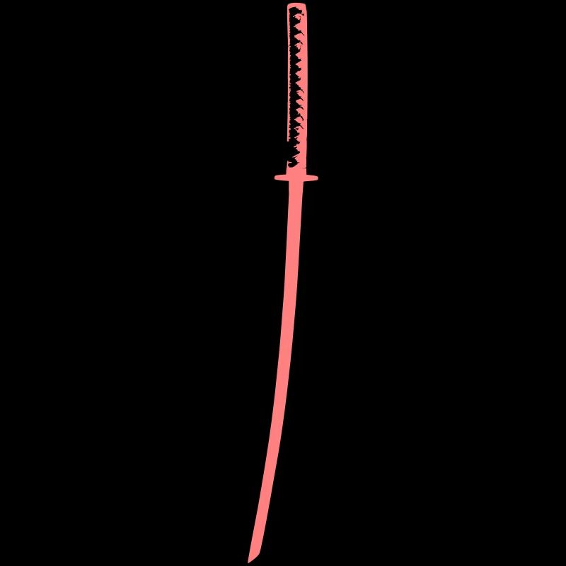 Katana trois couleurs rétro Samurai épée 01