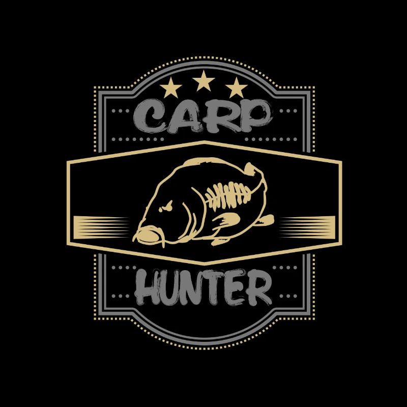 carp hunter karpfen jäger geschenk schrift bild