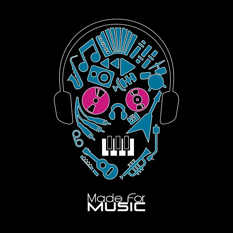 Made For Music | Tête faite d'instruments