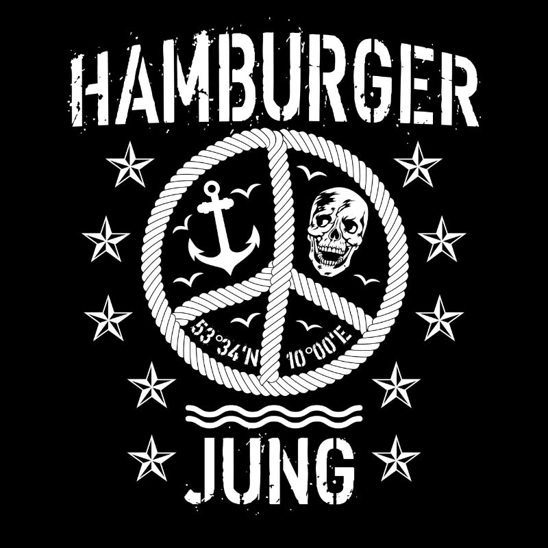 96 Hamburger Jung Peace Friedenszeichen Seil