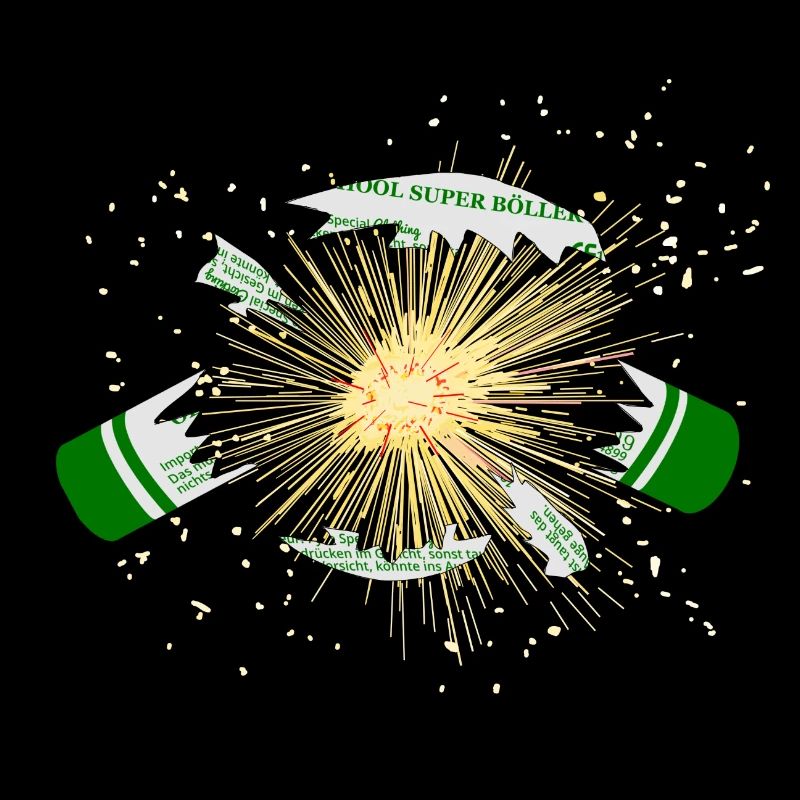 Feuerwerk Böller Explodiert Pyro