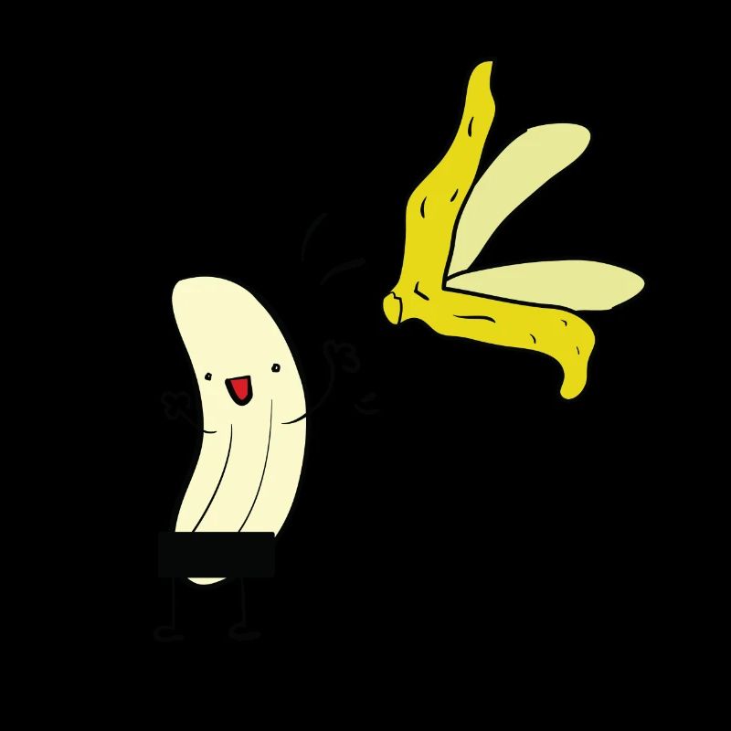 Nackte Banane