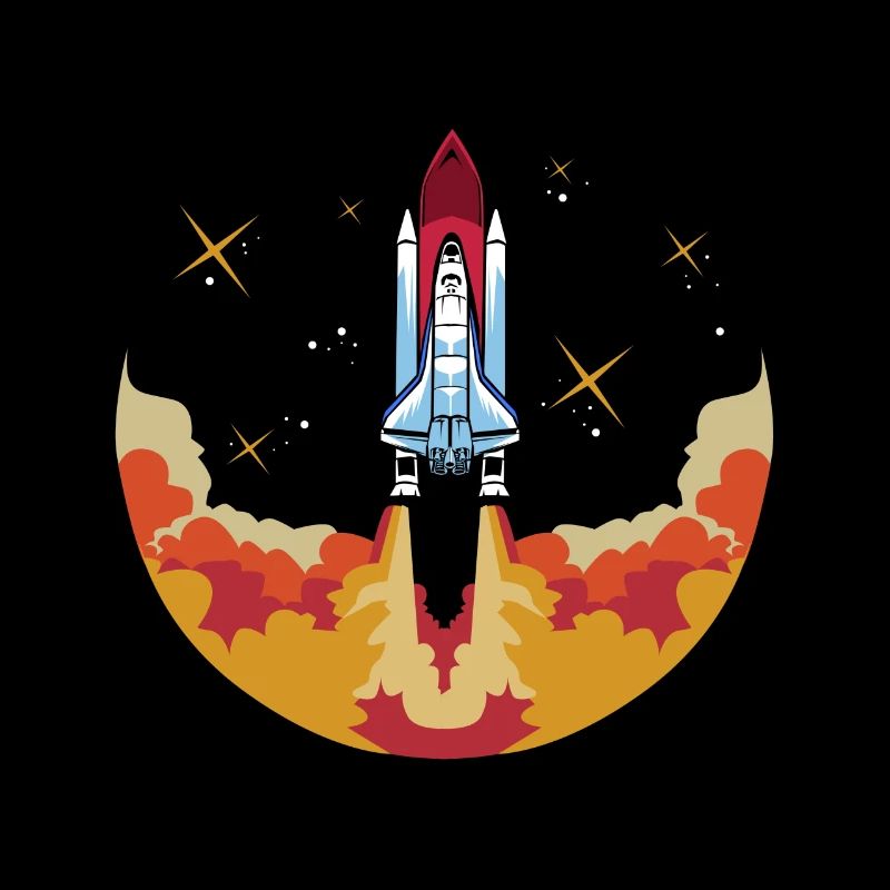 Astronaute de lancement de la navette spatiale