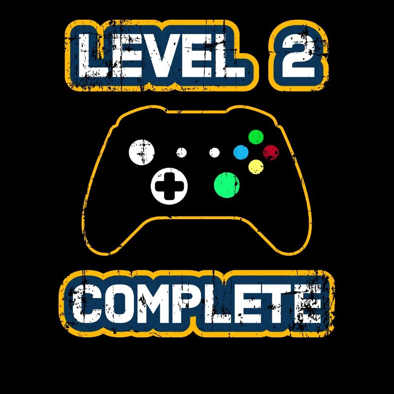 Level 2 Komplett / 2. Jahrestag Geschenk T-Shirt