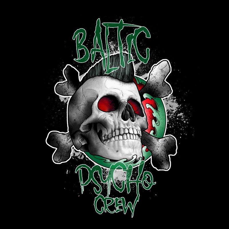 BalticPsychoCrew vert rouge