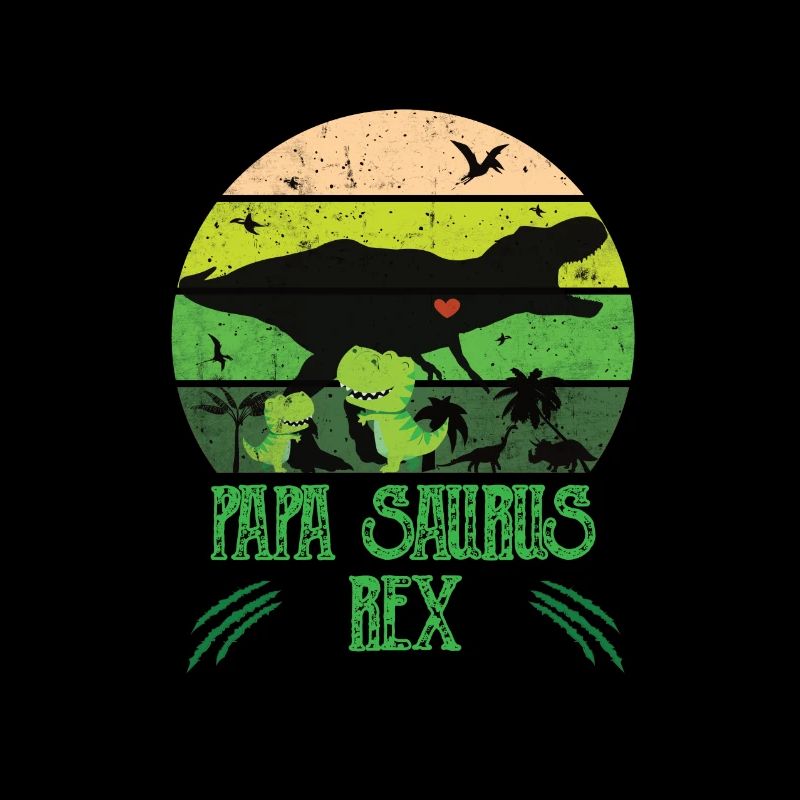 Papa Saurus Rex | Dino Papa | Cadeau pour papa