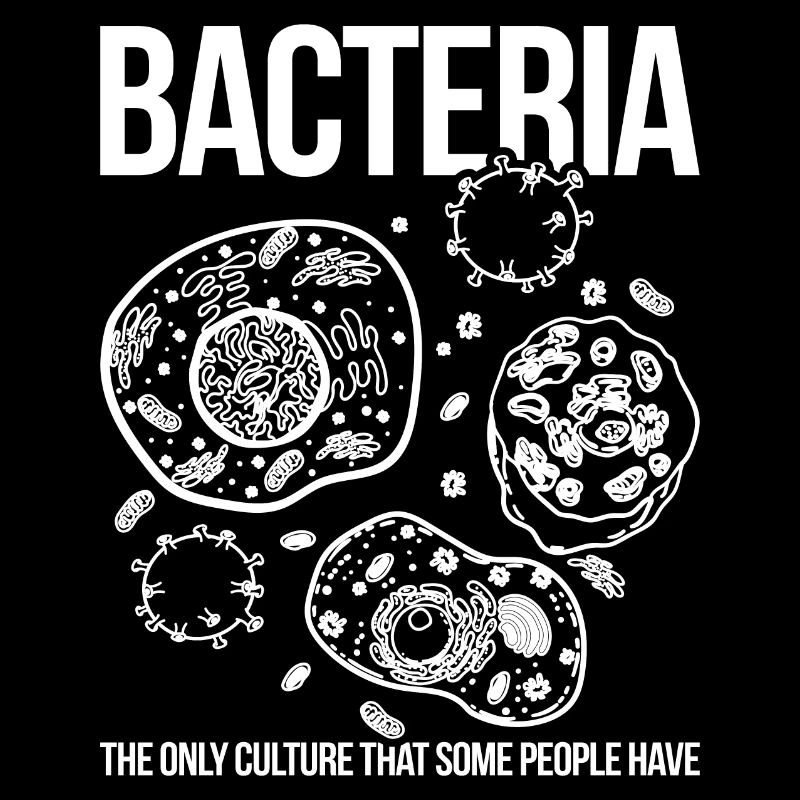 Bactéries drôle disant biologie