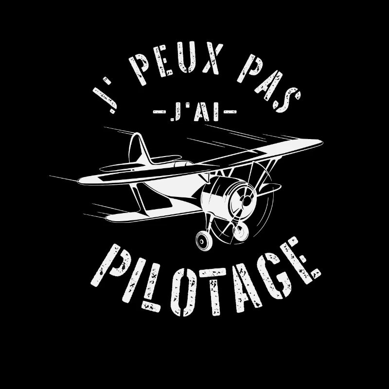 I can't I fly vintage plane pilot