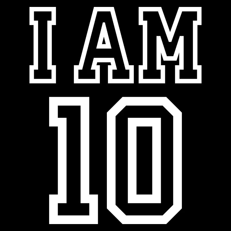 10. Geburtstag Jungen Mädchen, 10 Jahre alt, ich bin 10