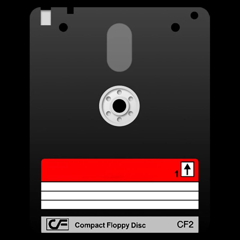 Disquette 3" Amstrad – Symbole Rétro Tech 01