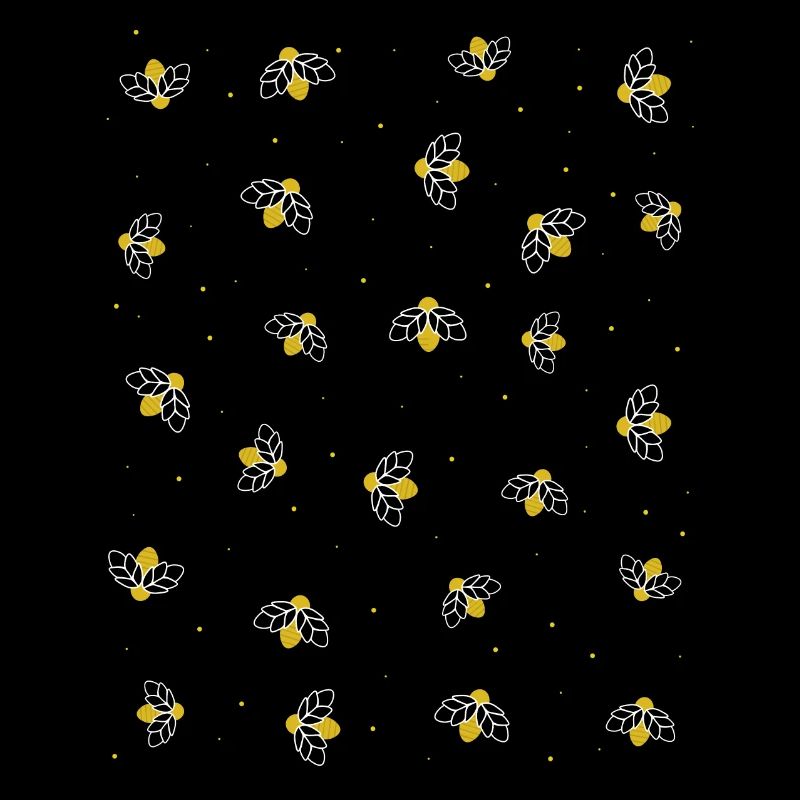 Fireflies flying around