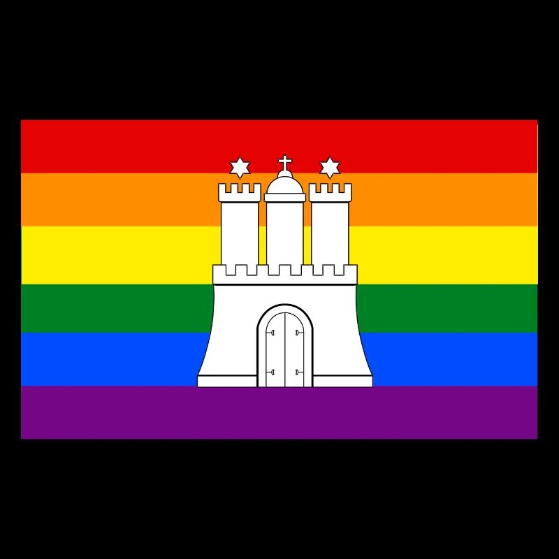 Rainbow Hamburg Flag