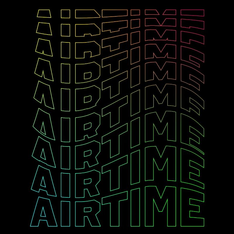 airtime textblock hollow wave rainbow