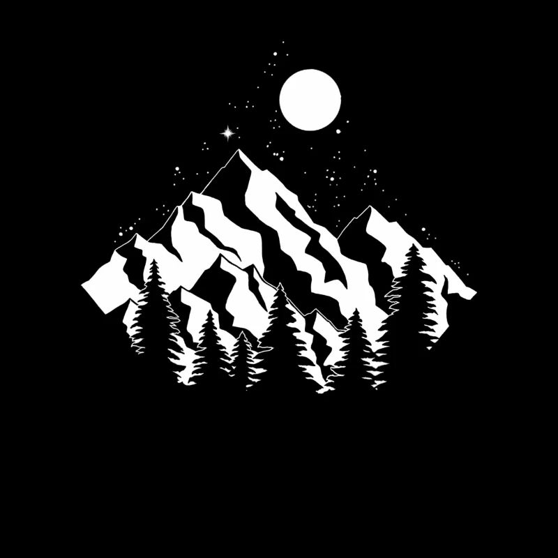 Graphiques Montagnes et Forêt