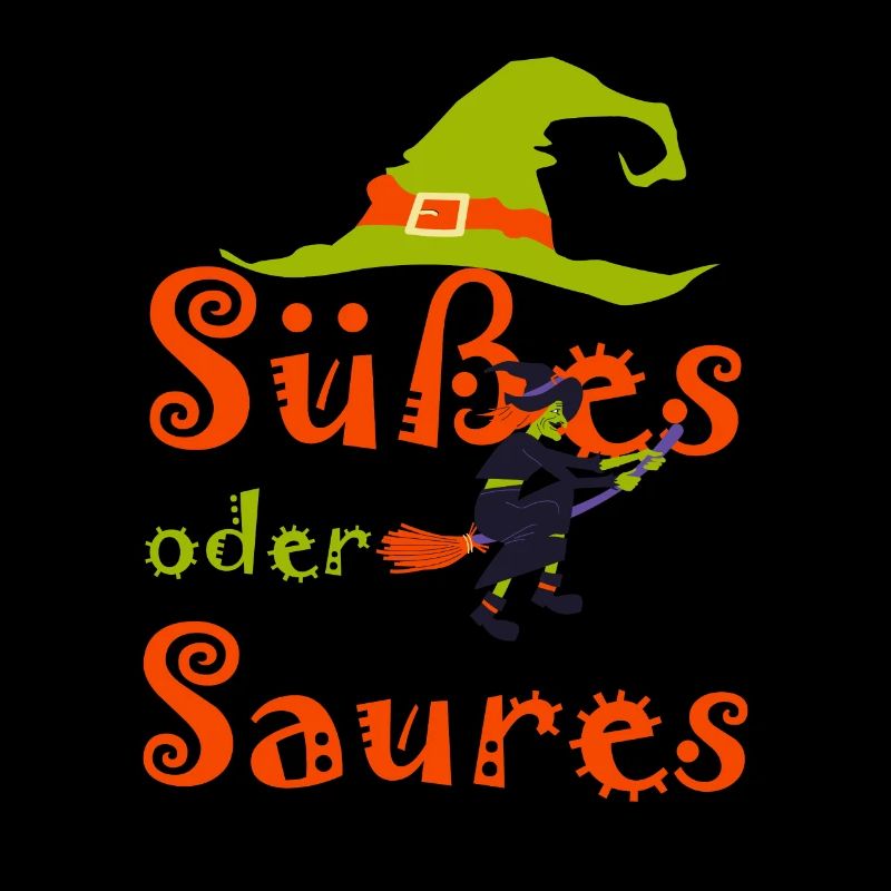 Halloween süßes oder saures Motiv