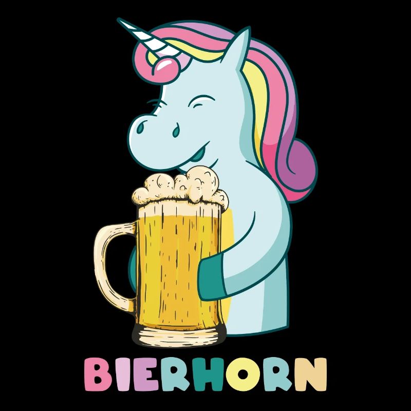 Bierhorn Einhorn mit Bier