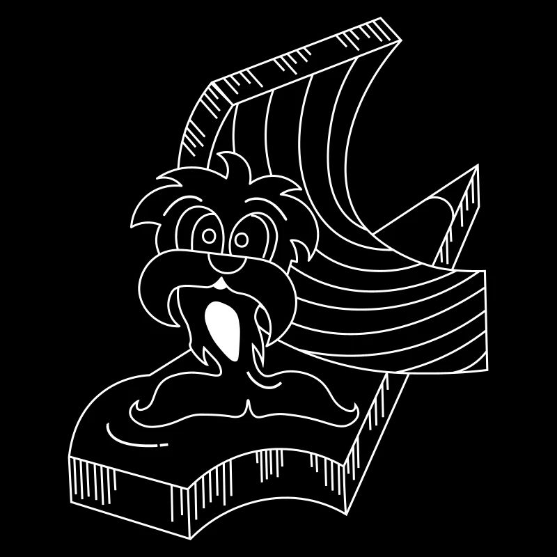 Pinguinmann auf Eisscholle