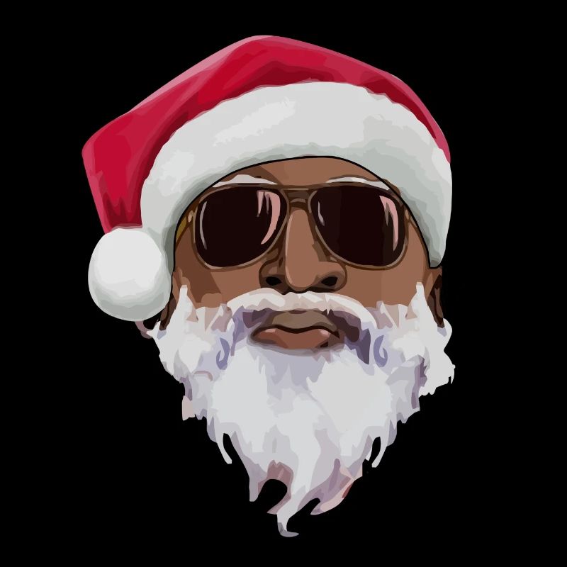 Weihnachtsmann Schwarz