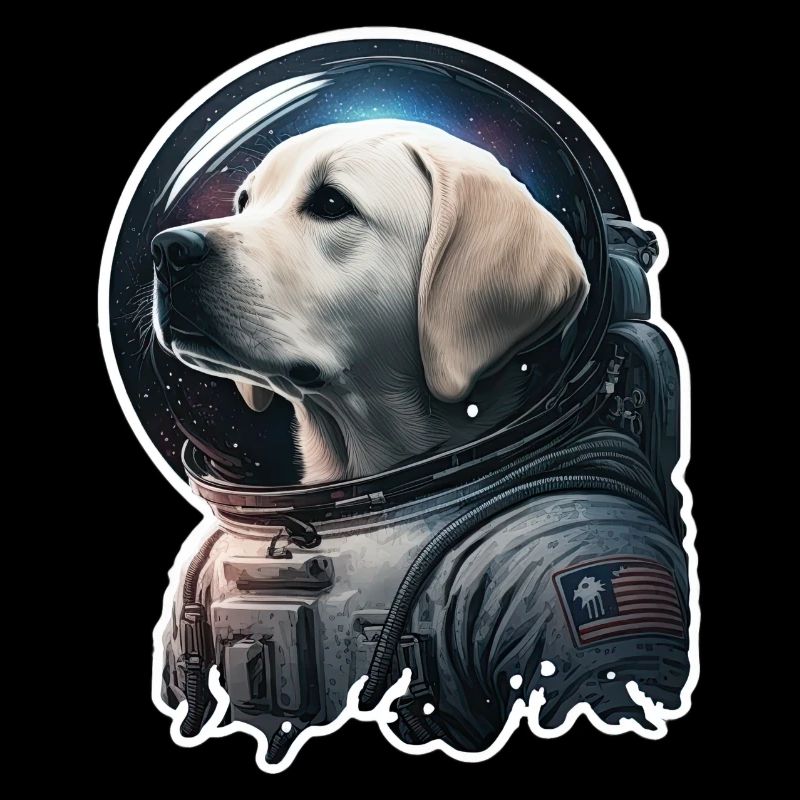 Labrador dans l’espace, drôles de chiens, Spacedogo!